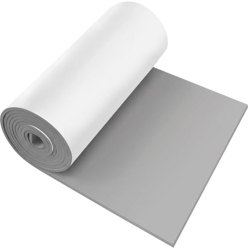 Adhesive Foam Padding Closed Cell EVA Foam Sheets Insulation Board Foam Sheet Pad with Sticky Back (1, Gray, 12x59x1/16 inch) - color: Gray, size: 12x59x1/16 inch