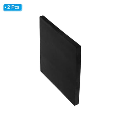 PATIKIL Rubber Anti-Vibration Pads, 2 Pcs Square Vibration Isolation Mats 8" x 8" x 0.6" for HVAC Air Conditioner Air Compressor Washer Dryer, Black - size: 8" x 8" x 0.6"