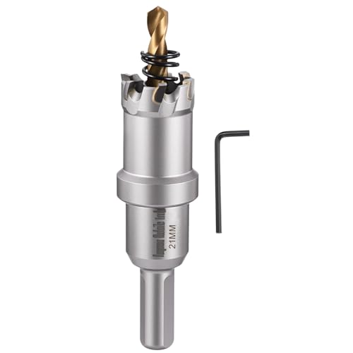 13/16" 21mm Hole Saw Tungsten Carbide TCT Hole Cutter W/Drill Bit - size: 21mm (13/16")