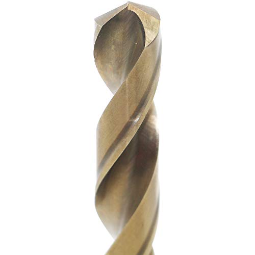 1.6mm Metric M35 Cobalt Steel Extremely Heat Resistant Twist Drill Bit of 10pcs with Straight Shank to Cut Through Hard Metals Such as Stainless Steel and Cast Iron, 5% Cobalt M35 Grade HSS-CO - size: 1.6 mm (10 Count)