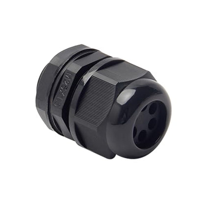 Fielect M25 Cable Gland 6 Holes Waterproof Nylon Joint Adjustable Locknut for 2.4-5.3mm Dia Wire 1Pcs - color: 6 15mm 25mm