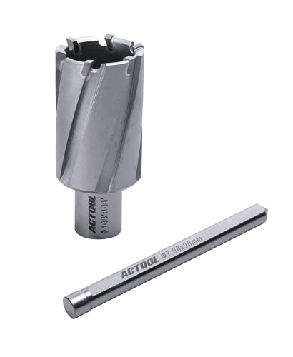 1-3/8'' Diameter x 1-3/8'' Depth of Cut Carbide Tipped TCT ANNULAR Cutter with 3/4'' Weldon Shank - size: 1-3/8'' x 1-3/8''