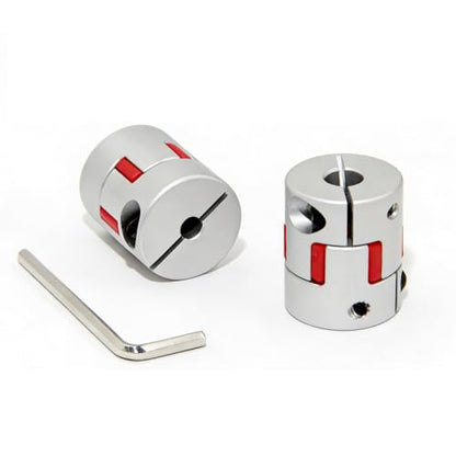 5mm to 8mm Bore Aluminium Plum Flexible Shaft Coupling Servo Stepper Motor Jaw D25xL30 Connector Flexible Shaft Couplers for 3D Printer/CNC Machine/DIY Encoder, 2pcs/Pack(5mmx8mm) - size: 5mmx8mm