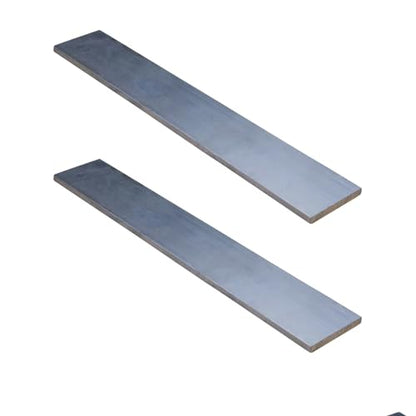 Aluminum Flat Bar Stock 1/8 inch x 3.2 inch x19.69 inch Long, 6061 Aluminum Square Rectangle Bar Straight Edge 2Pcs 3mm x 80mm x500mm (Kwweeoo) - size: T3W80