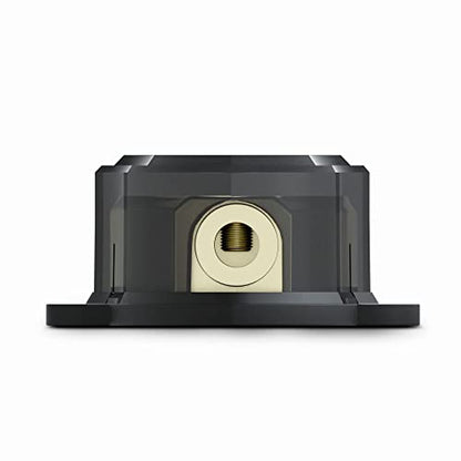 DS18 DB1024 Distribution Ground Block - 1 x 0GA in/ 2 x 4GA Out, Nickle Plated Internal Materials, High-Strength Heat Resistant Plastic Housing, Oversized Screws for Secure Connections (1 in 2 Out) - size: Single, style: 1X0GA in - 2X4GA Out