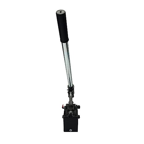 Single Acting Hydraulic Hand Pump with 5 QTs Tank - Manual Hydraulic Pump with Changeover Valve - 1.5 CID, 3600 PSI, 3/8" NPT Ports Piston Hand Pump - color: Single Acting, size: 1.5 CID 5 QTs tank