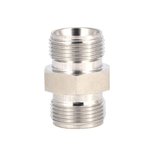 Beduan 304 Stainless Steel Compression Tube Fitting, 3/8" x 3/8" Tube OD, Straight Connect, Double-Ferrule Adapter - size: 3/8 Inch