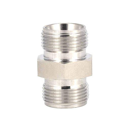 Beduan 304 Stainless Steel Compression Tube Fitting, 5/8" x 5/8" Tube OD, Straight Connect, Double-Ferrule Adapter - size: 5/8"