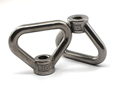4 pcs of M8 304 Stainless Steel Heavy Duty Lifting Eye nut Triangle Shaped Screw Fastener