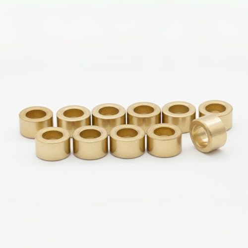 Sintered Bronze Sleeve Bearing Bushing 6mm ID x 10mm OD x 6mm L Oil-Impregnated 10pcs - size: 6*10*6mm