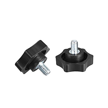 uxcell Clamping Handle Screw Knobs Handle Star Knob M6 x 10mm Male Thread 5pcs - size: M6*10