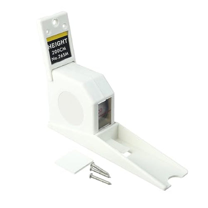 Utoolmart 200cm Height Meter White Wall Mounted Height Meter Growth Ruler CM Metric