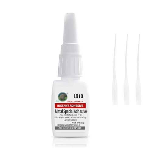 Super Glue for Metal, Instantly Strong Adhesive for Stainless Steel,Iron,Aluminum Alloy,Automotive Repair, Metalwork,Tools,DIY Craft - Clear, Waterproof, Heat-Resistant