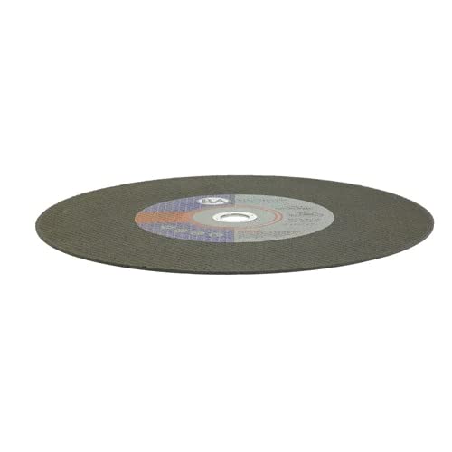 Benchmark Abrasives Aluminum Oxide Type 1, 14 Inch Chop Saw Blade, Cutting Wheel with 1/8" X 1" Arbor, Fast Circular Saw Blades for Cutting Metal Steel Drywall - Grinding Wheel - 10 Pack