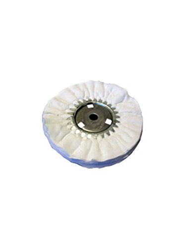Zephyr Custom Polishing Products Airway Buffing Wheels for Industrial Polishers, Big Rigs and Lifted Trucks. Made in The U.S.A.(Final Finish - White Flannel) - color: Final Finish - White Flannel, size: 10 in
