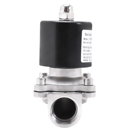 SUS304 Electric Solenoid Valve - 3/4" NPT 110V AC Stainless Steel Normally Closed Valve for Water Air Gas Fuel Oil - size: 0.75 Inch