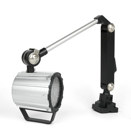 New Led Wood Lathe Light, 20W Machine Lamp, 2000 Lumens Flexible Work Light for Wood Lathe, Drill Press, 110-220v - size: 20w robot arm light