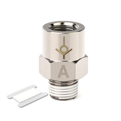 GASHER 1Pcs One-Way Non-return Check Valve 1/8" Male x 1/8" Female Thread, Prevent Water Back-flow - size: 1/8" Male x 1/8" Female(A)