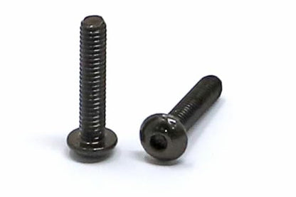iexcell 100 Pcs M2.5 x 12mm Thread Pitch 0.45 mm Alloy Steel 10.9 Grade Hex Socket Button Head Cap Screws Bolts Kit, Black Oxide Finish - size: M2.5 x 12mm