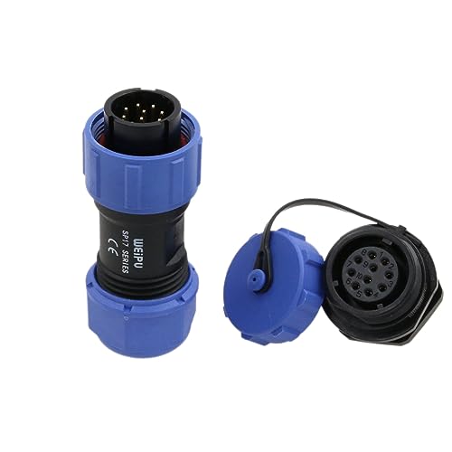 SP17 10 Pin Connector Aviation Circular Quick Disconnect Power 5A Male Cable Plug Female Panel Socket - size: 10 pin 5A