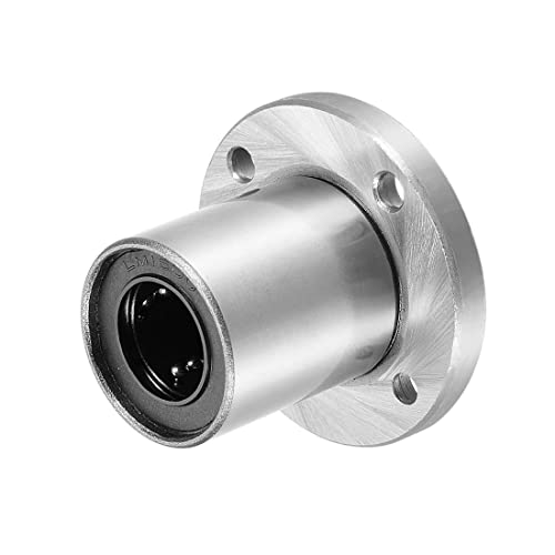 uxcell LM16UU Round Flange Linear Ball Bearings, 16mm Bore Dia, 28mm OD, 37mm Length(Pack of 2) - size: 16mm