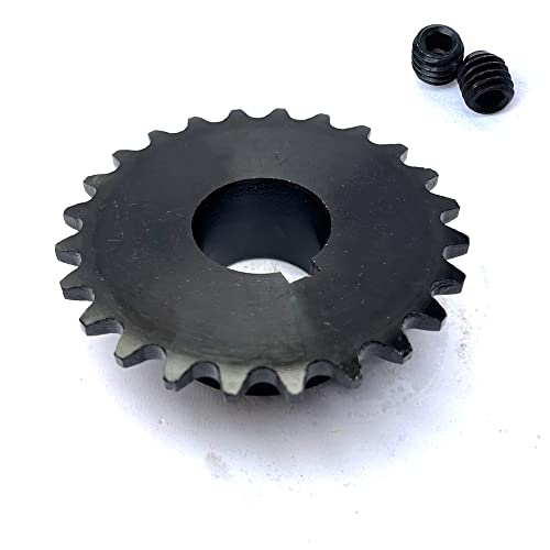 #35 Roller Chain Sprocket B Type 1" Bore Rust Prevention Hardened 24 Tooth - size: 1" Bore 24 Tooth, style: Apply #35 Roller Chain