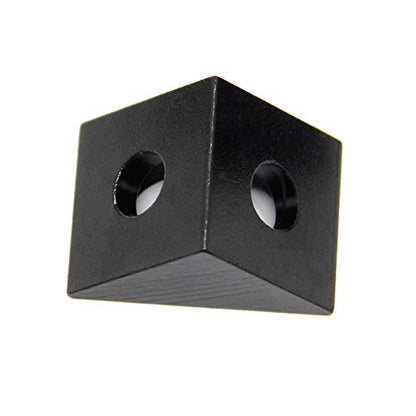 8PCS Black Angle Sharp Corner Bracket Connector for 6mm Slot Aluminum Extrusion Profile 2020 Series (Angle Corner-8PCS) - style: Angle corner 8 pieces