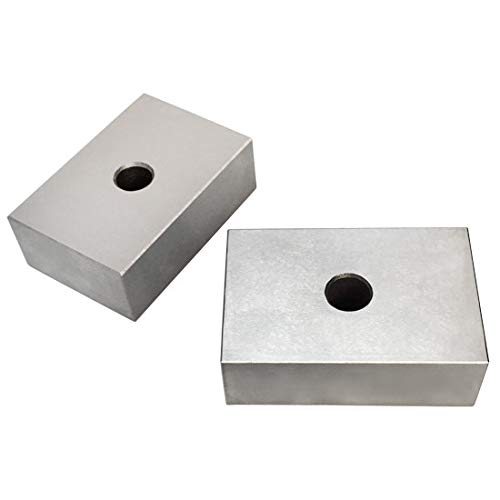 MH GLOBAL 1 Pair 1-2-3 Metal Blocks with ONE Holes 2 PC