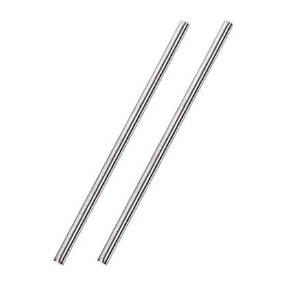 uxcell 6mm x 250mm 304 Stainless Steel Solid Round Rod for DIY Craft - 2pcs - size: 6 mm x 250 mm