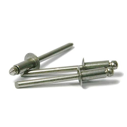 POP Rivet 18-8 Stainless Steel - 6-2, 3/16" x 1/8" Gap (0.062-0.125) Qty-100