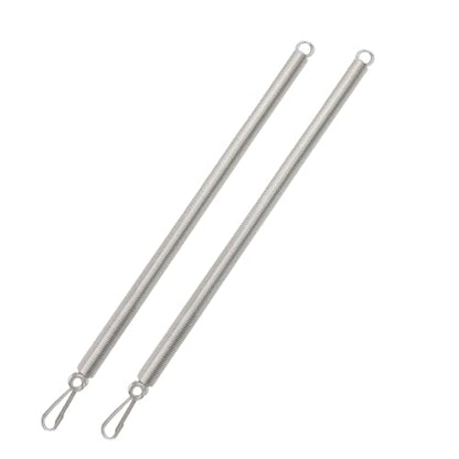 2PCS 20 Inch Screen Door Spring Long Extension Spring Closer with Snap Hooks for Self-Closing Garage Storm Screen Door Replacement Hardware