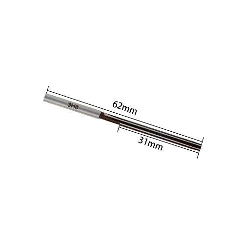 Utoolmart Hand Reamer 3mm Alloy Tool Steel H8 6 Straight Flutes Hand Milling Cutter Tool 1pcs - size: 3mm