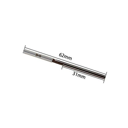 Utoolmart Hand Reamer 3mm Alloy Tool Steel H8 6 Straight Flutes Hand Milling Cutter Tool 1pcs - size: 3mm