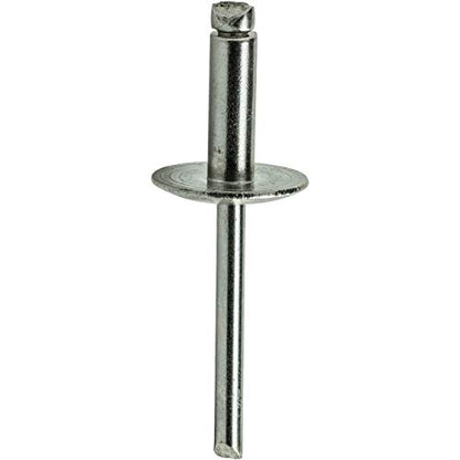 Fastenere Large Flange Pop Rivets - 5/32" x 1/8" (25 Pack) Heavy Duty, Stainless Steel Blind Rivets, Open End 5-2 Grip Range .020" - .125", Corrosion Resistant, High Tensile & Shear Strength - size: 5/32" x 1/8" (5-2) (25 Pack)