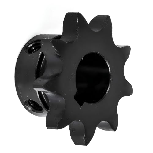 Jeremywell #40 Roller Chain Sprocket, 9 Tooth B-Hub, 5/8" Bore, Hardened Steel