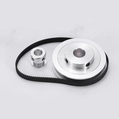 uxcell GT-2 Synchronous Wheel 20&80 Teeth 8&12mm Bore Aluminum Alloy for 3D