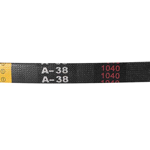 uxcell A38 Drive V-Belts 38" Pitch Length 13mm Width 8mm Thick JIS Standard A-Section Rubber Drive Transmission Belt 2pcs - size: 38"