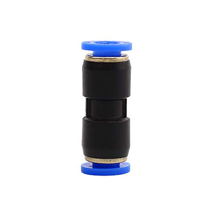 SNS 5/32" Tube OD Plastic Straight Union Pipe Tube Fitting Straight Pneumatic Connector(10 PCS) SPU-5/32 - size: SPU-5/32