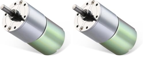 DC 12V 550RPM Gear Motor High Torque Electric Micro Speed Reduction Geared Motor Centric Output Shaft 37mm Diameter Gearbox (Pack of 2) - color: 550 RPM, size: 12 Volt (Pack of 2)