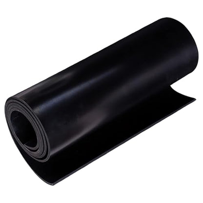 MYOYAY 118"x40"x1/8" Solid Rubber Sheet Heavy Duty Neoprene Rubber Sheets Roll for for DIY Gasket Material, Sealing, Liner, Shield, Padding,Cushioning of Anti-Vibration, Black