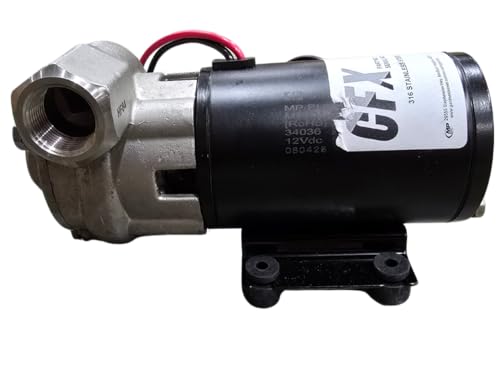 MP34141 CFX75 12V DC Centrifugal Pump | 316 Stainless Steel, Viton Seal | 3/4" NPT, 28 GPM | Heavy-Duty Marine, Agricultural Chemical & Industrial Fluid Transfer | Horizontal Discharge