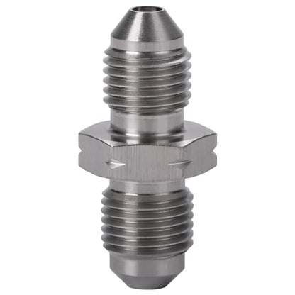 3AN Male to M10x1.0 Male Stainless Steel Brake Clutch Fuel Oil Fitting Adapter Coupler - size: 3AN to M10x1.0
