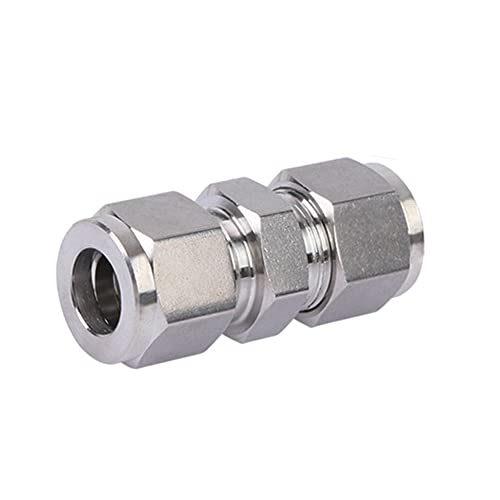 304 Stainless Steel Compression Union W/Double Ferrule 1/2" x 1/2" OD 2pc - size: 1/2" x 1/2" OD