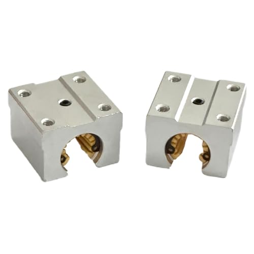 SBR12UU 12mm Linear Bearing Block 2Pcs, 2 Pack 12mm Linear Motion Open Slide Bearing Block for SBR12 Linear Rail as CNC Router Part, Made by Aluminum and Engineering Plastic from Bopaodao - size: SBR12UU