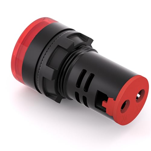 GASHER 10PCS 110V 20mA Energy Saving Indicator Light Red - color: Red