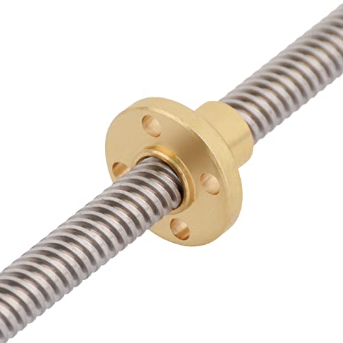[16pcs/Pack] T8 Lead Screw Kit,2x200mm Linear Motion Rod Shaft Guide,4pcs Linear Slide Blocks, 4pcs SK8 Shaft Support and 1 PC Flexible Shaft Coupling for 3D Printer and DIY CNC Machine (200mm, Set) - size: 200mm