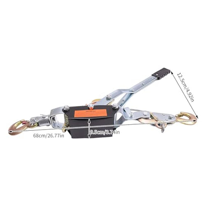 Power Puller Hand Winch, Manual Cable Puller with 11023 lbs Pull & 4409 lbs Lift Capacity, Heavy Duty Anti-Reverse for Vehicle Recovery, Farm, Construction