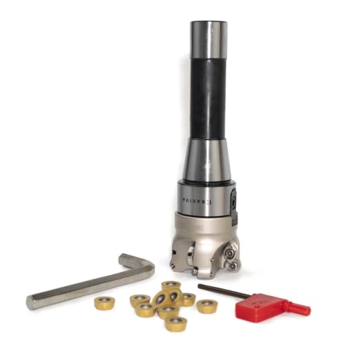 R8 Shank 50mm EMR Round Dowel Face Mill Set - size: 50MM