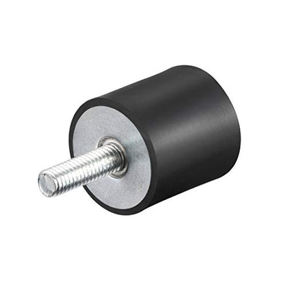 uxcell M6 Male Female Rubber Mounts, Shock Absorber, for Motor Generator Compressor Garage Reverse Osmosis Pump Impact Air Generator Car Bobbins, D25mmxH25mm - size: M6*18 D25*H25
