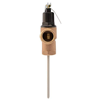 Cash Acme 1 Inch FVX-5L Female Inlet Commercial Temperature and Pressure Relief Valve, Brass Plumbing Fitting, 15638-0150 - size: 1 in. FVX-5L